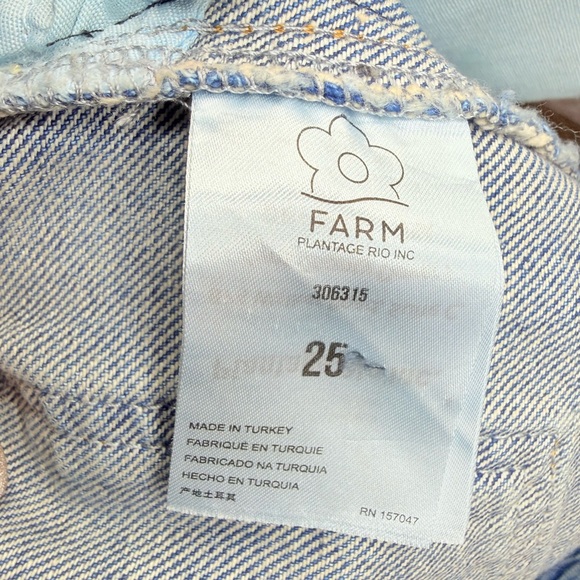 Farm Rio Colorful Crochet Denim Shorts - Picture 5 of 9